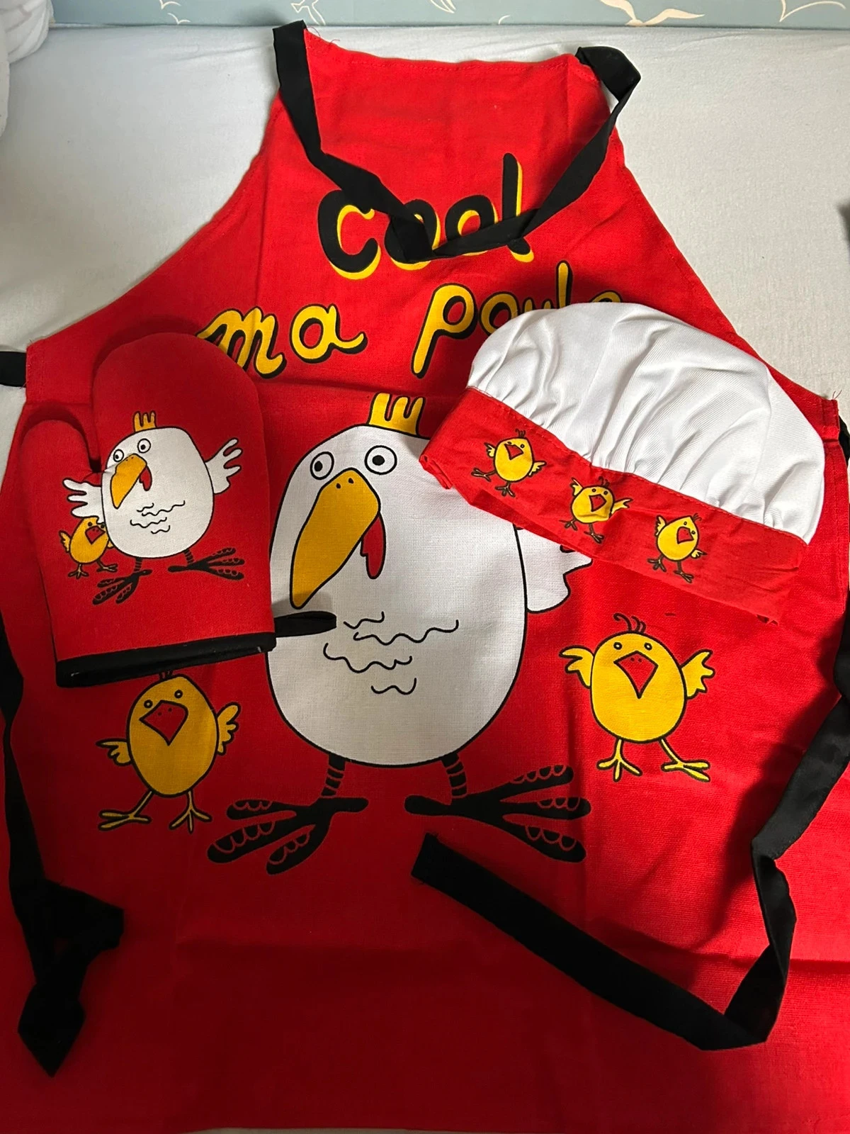Ensemble pour enfant Tablier + Toque + Gant